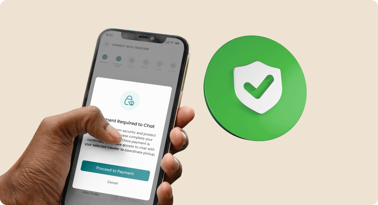 Secure escrow payment in the Tutufy app