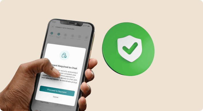 Secure escrow payment in the Tutufy app
